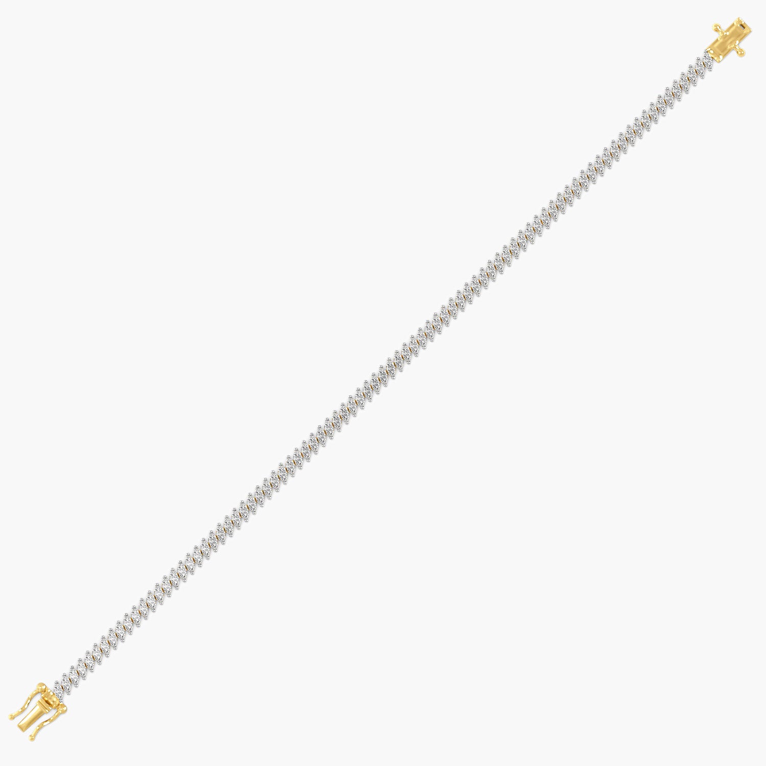 Twist Shine 0.02 ct Diamond Tennis Bracelet